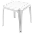 Gracious Living Side Table, Resin Table, White Table 14553-40